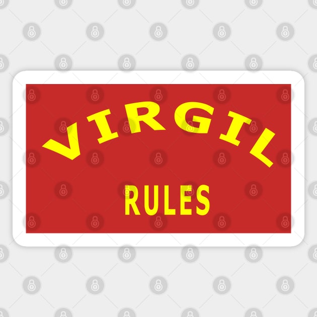 Virgil Rules Sticker by Lyvershop